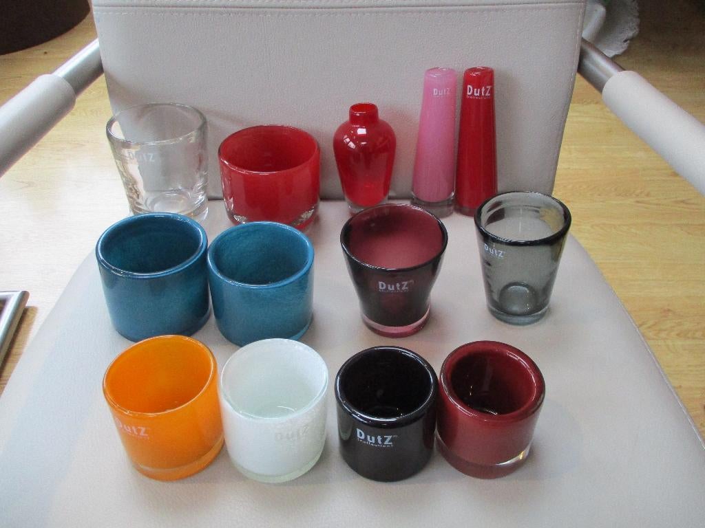 DutZ (collection) - glas - design.......LET OP !!!, Huis en Inrichting, Woonaccessoires | Vazen, Zo goed als nieuw, Overige kleuren