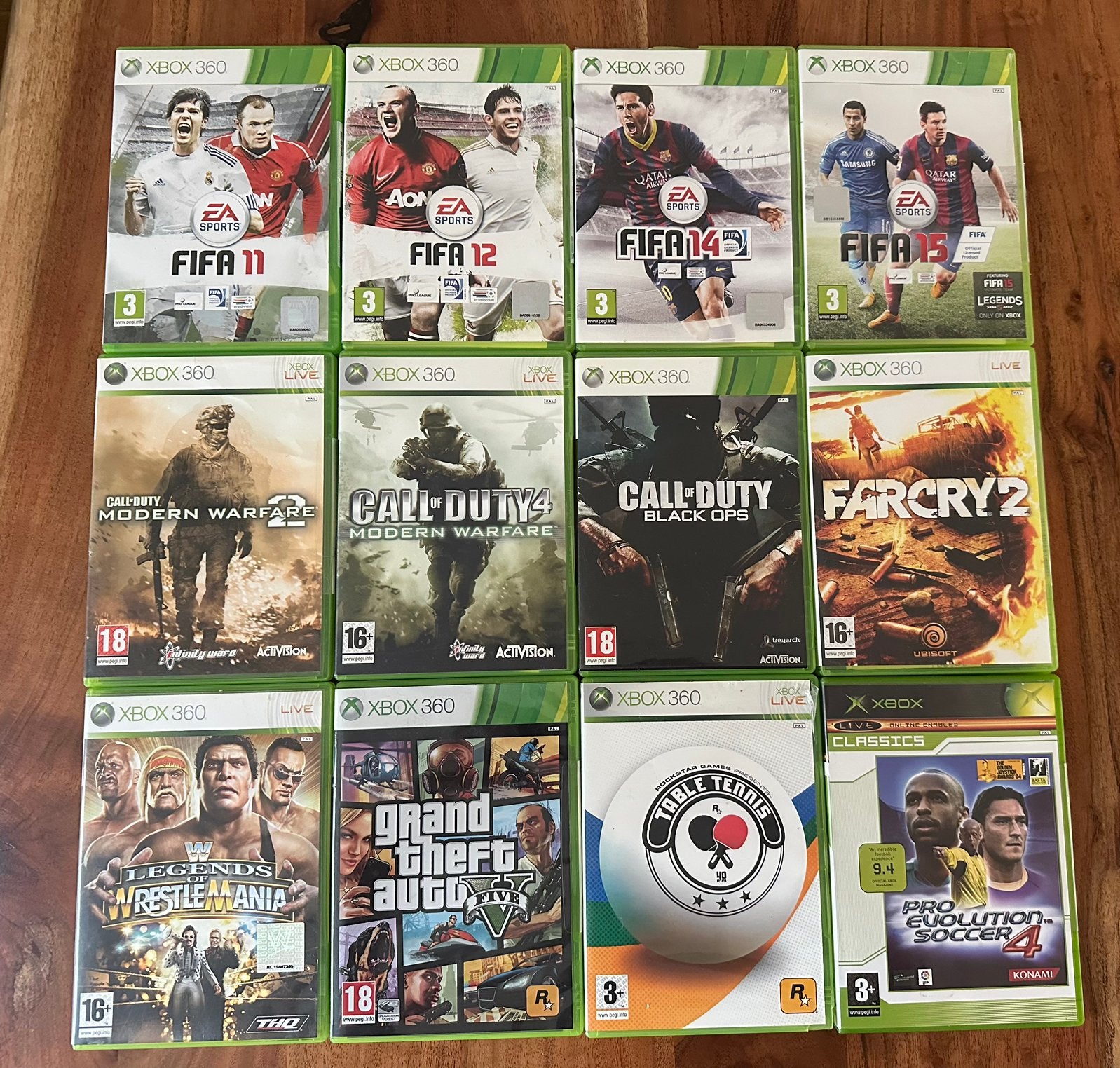 12 Xbox 360 Games, Gebruikt, 1 speler, Ophalen of Verzenden, Sport