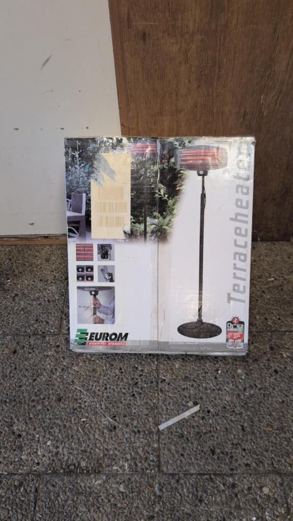 Eurom Terrasverwarmer 2000 Watt, Ophalen of Verzenden, Nieuw, Elektrisch, Vloer