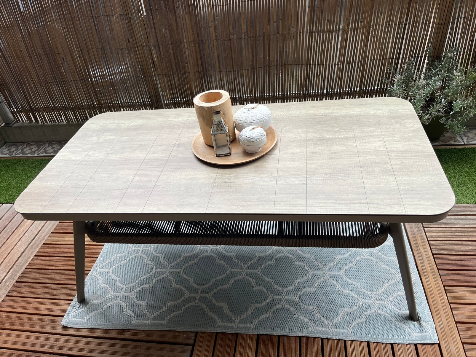 ❗️NIEUW Aluminium Premium Lounge dining tuintafel❗️ 150 x 73, Ophalen, Nieuw, Aluminium, Eettafel