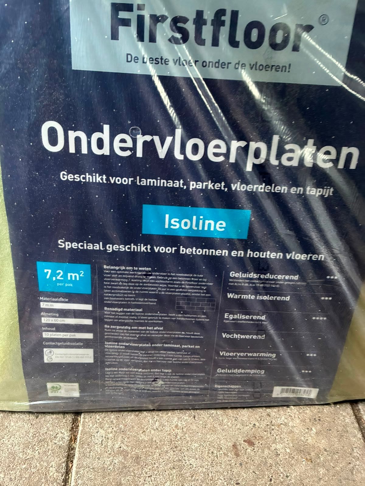 Ondervloerplaten, Doe-het-zelf en Verbouw, Overige materialen, 30 cm of meer, 50 tot 150 cm, Nieuw