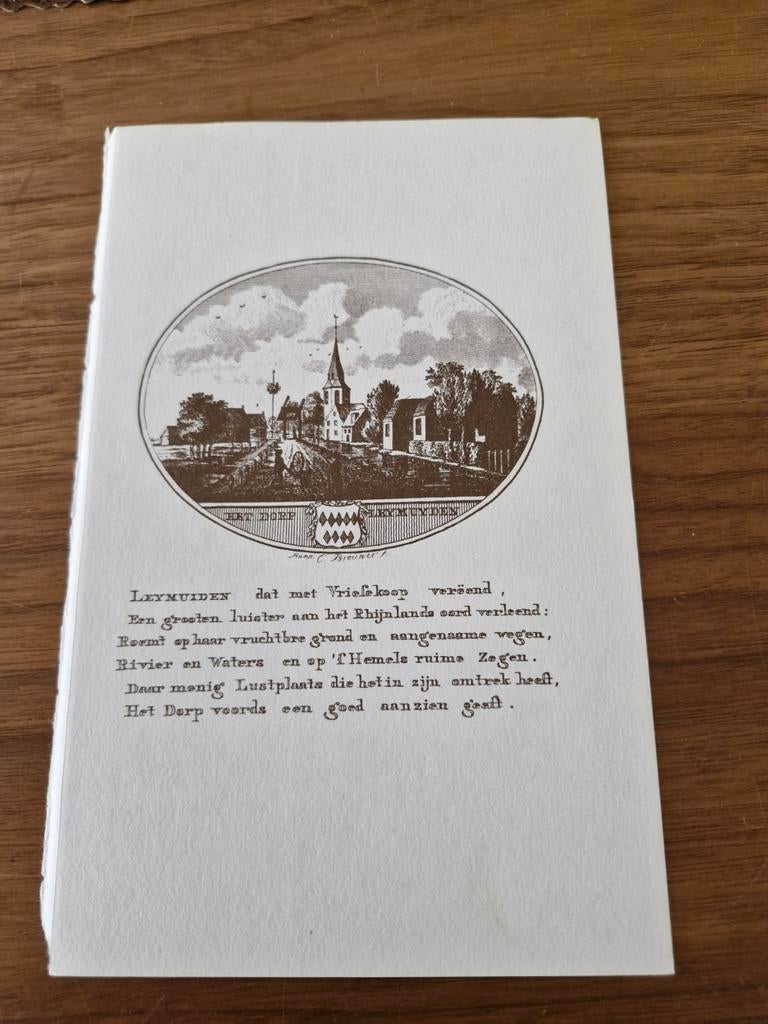 Prent Leimuiden, Verzamelen, Ophalen of Verzenden, Voor 1940, Gebruikt