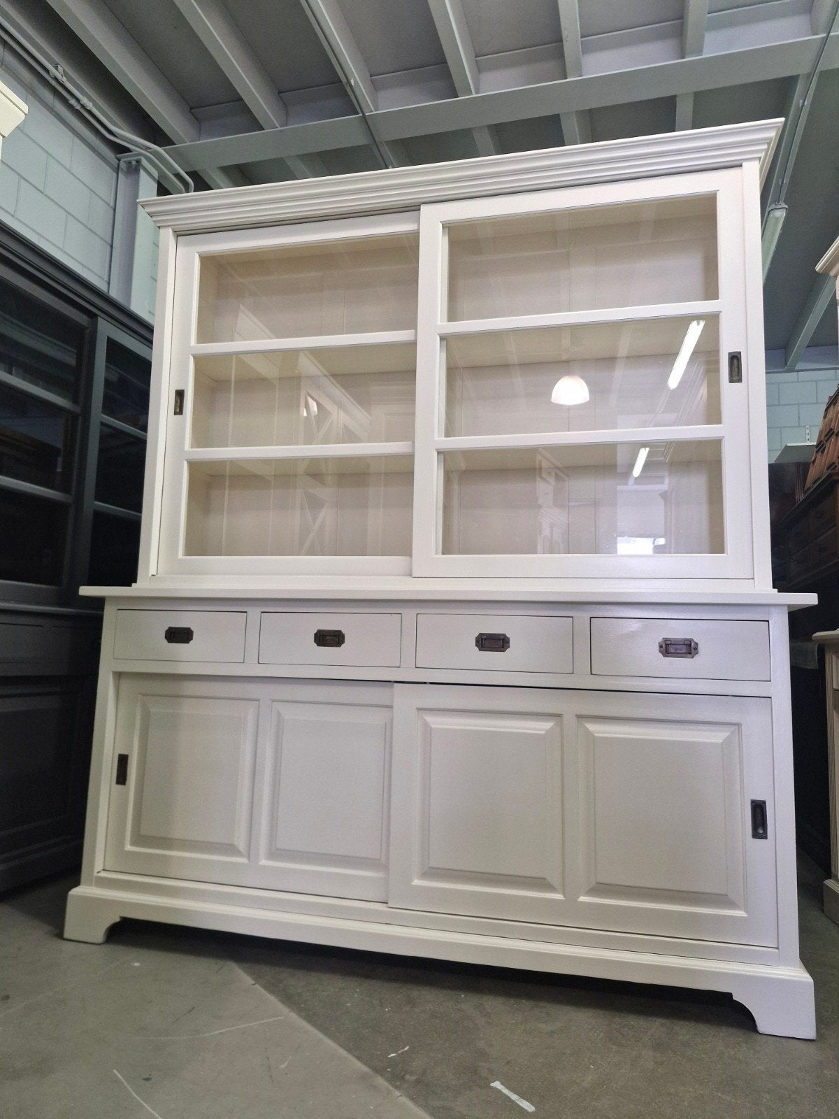 Mooie buffetkast, 2-delig, Ophalen, Gebruikt, Met deur(en), 200 cm of meer