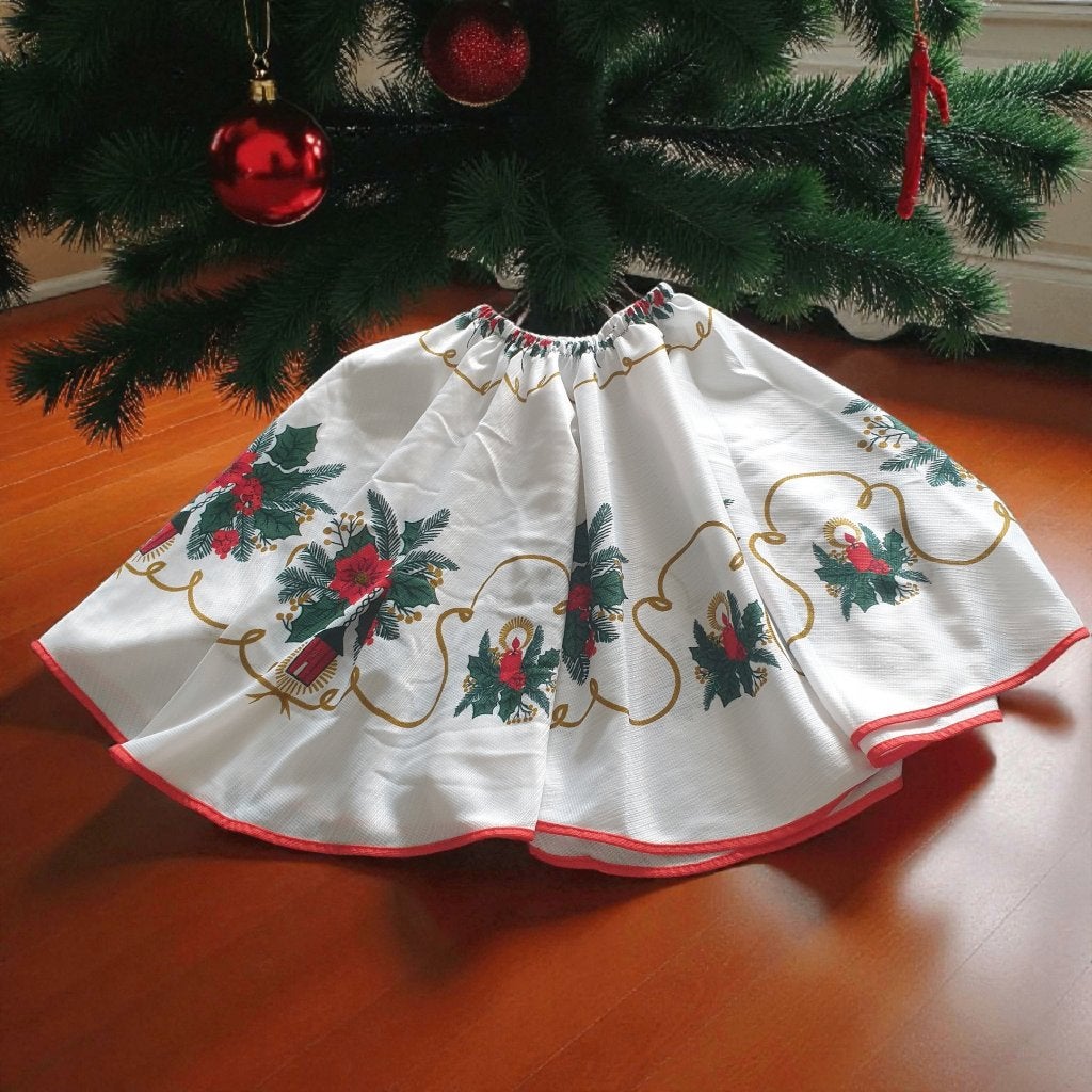 Handgemaakte kerst rok cirkelrok swingrok hergebruik XS-L, Kleding | Dames, Maat 38/40 (M), Overige kleuren, -, -