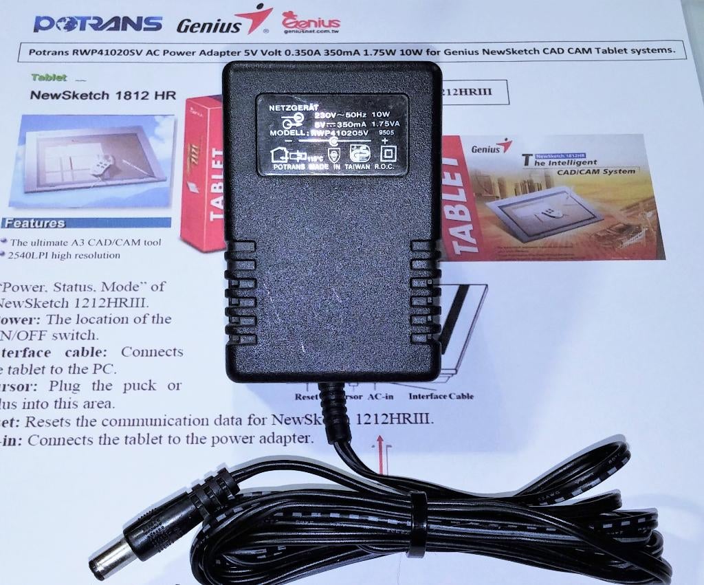 Potrans RWP410205V Adapter 5V 0.3A 0.5A Lader Oplader Linear