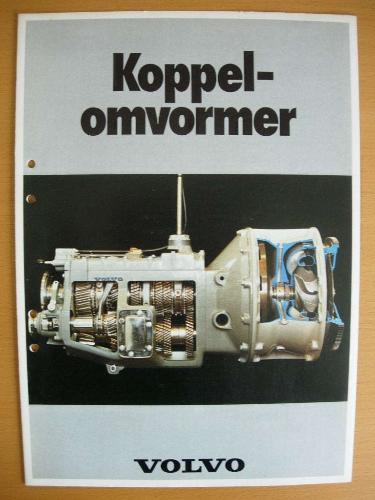 Volvo Koppelomvormer Folder 1973 - N10 Torpedo Neus, Volvo, Zo goed als nieuw, Volvo, Ophalen of Verzenden