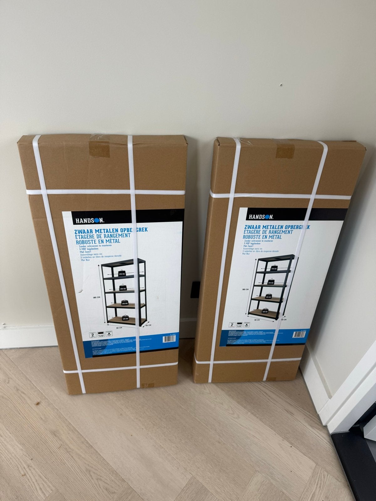 2x Nieuwe Stellingkast in doos - Zwaar Metaal Opbergrek, Ophalen of Verzenden, Nieuw