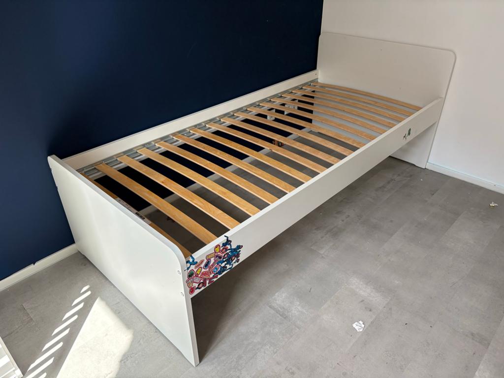 Ikea SLAKT eenpersoonsbed met lattenbodem, Ophalen, Gebruikt, 90 cm, Eenpersoons