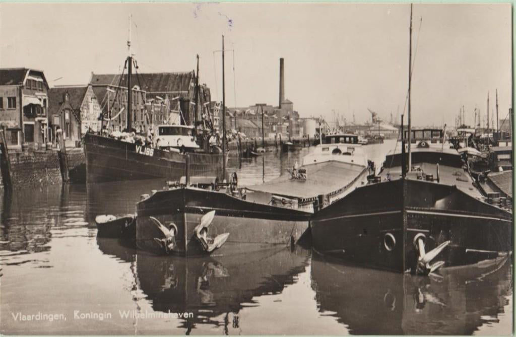Vlaardingen Koningin Wilhelminahaven 1958, Ophalen, 1940 tot 1960, Gelopen, Zuid-Holland