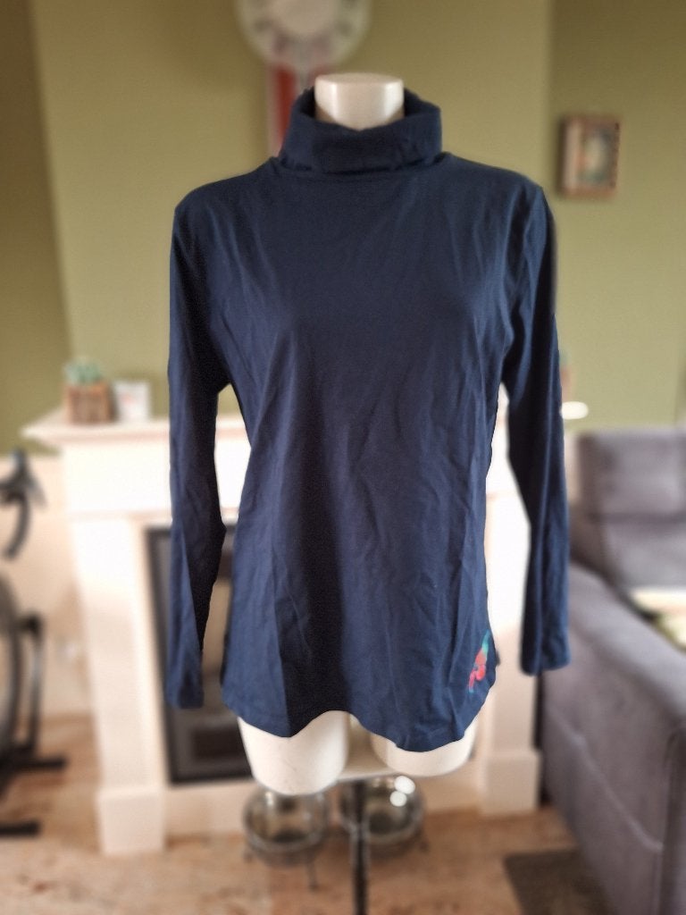 Lien en Giel top donkerblauw col mt XXL, Maat 46/48 (XL) of groter, Zo goed als nieuw, Lange mouw, Lien en Giel