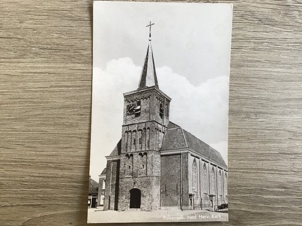 Oude Ansichtkaart Polsbroek, Ned. Herv. Kerk 1973, Ophalen of Verzenden, 1960 tot 1980, Ongelopen, Utrecht