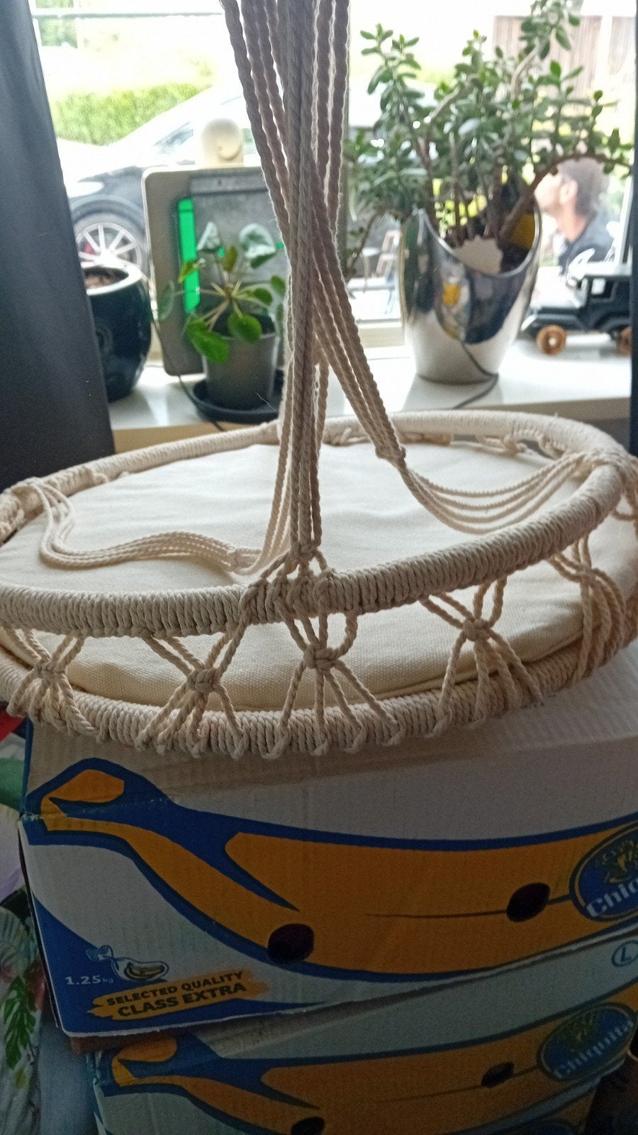 Kattenhangmand, Ophalen, Zo goed als nieuw, Katoen