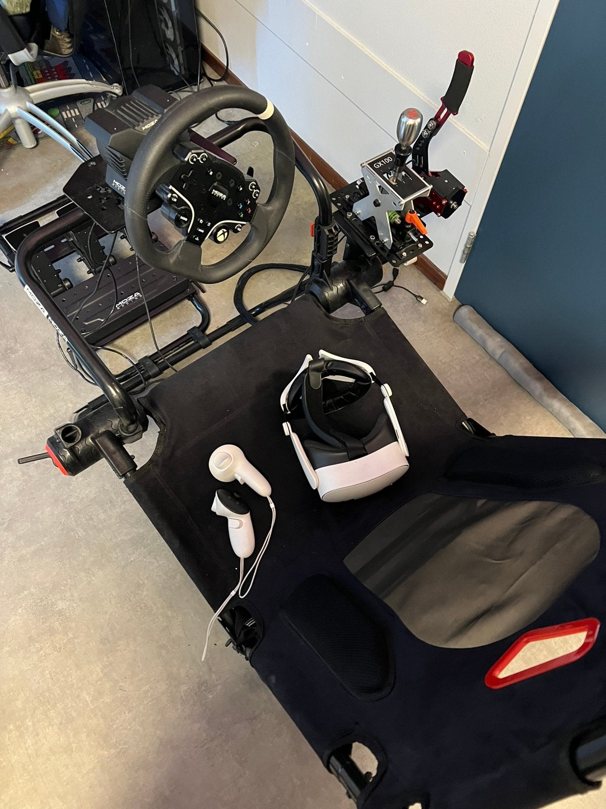 Complete Sim Racing Setup + Meta Quest 3S | MOZA R3 |, Ophalen, Racestuur, Zo goed als nieuw, PC