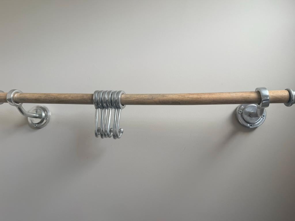 Riviera Maison Wandkapstok met Haken - Hout en Metaal, Ophalen, Zo goed als nieuw, Hout