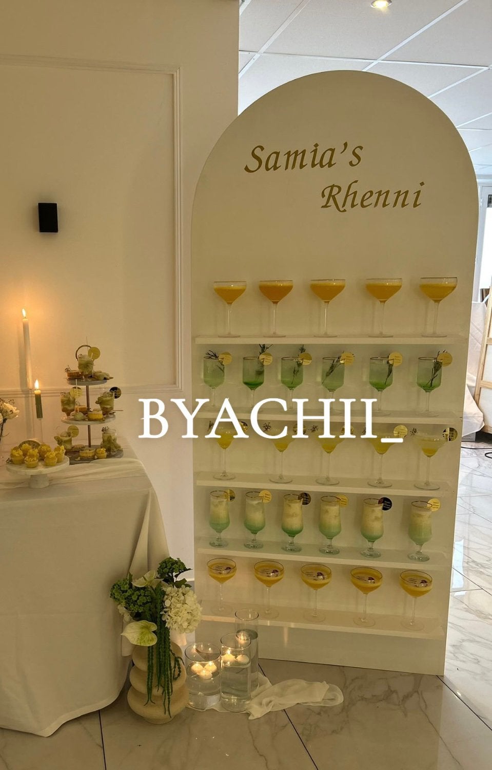 TE HUUR: Mocktail/Bedankjes wand!, Ophalen, Zo goed als nieuw, Overige