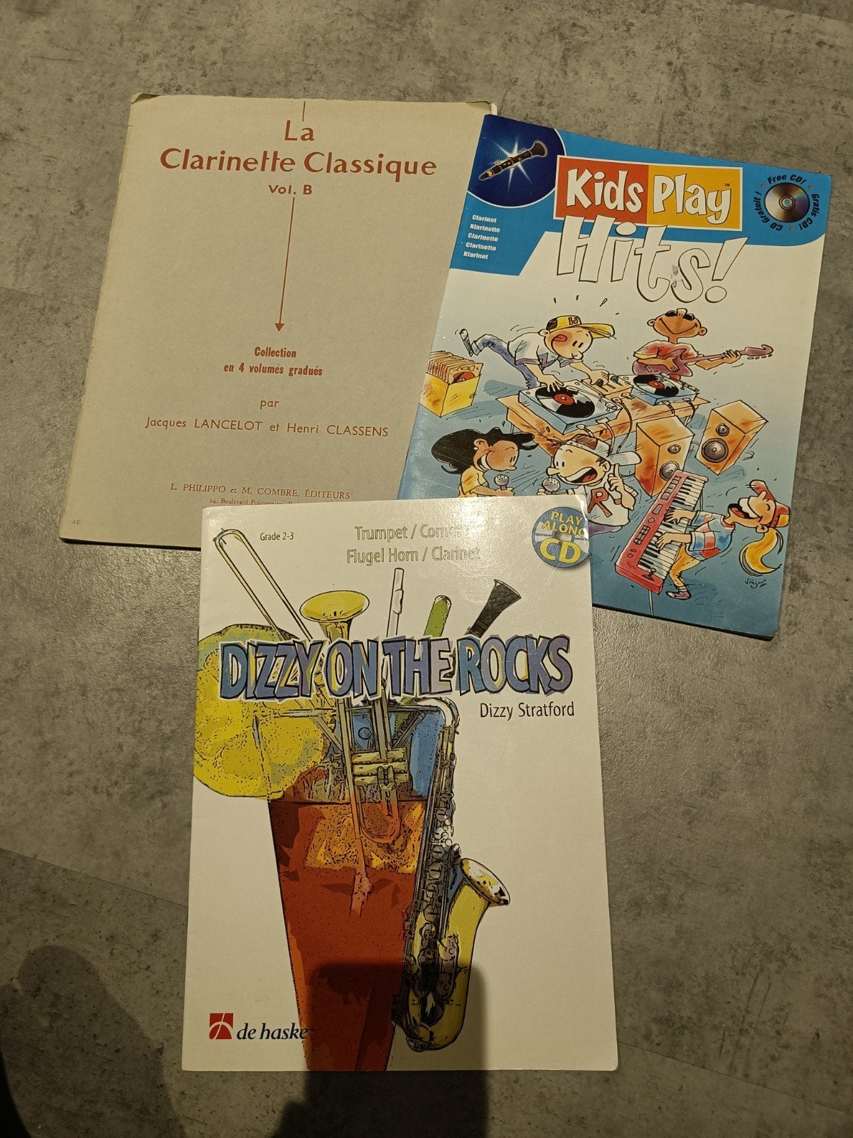 Muziekboeken Set: Klassiek, Jazz & Pop voor klarinet, Gebruikt, Les of Cursus, Ophalen of Verzenden, Klarinet