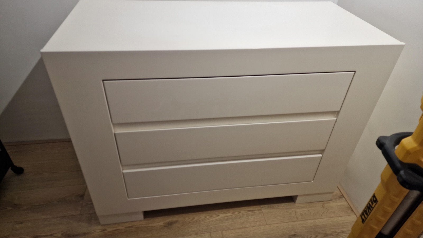 Moderne ladekast met 3 laden - Wit, Ophalen, Gebruikt, 50 tot 100 cm, 3 of 4 laden