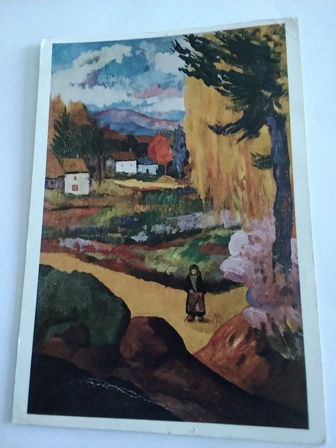 PAUL. GAUGUIN.  LANDSCHAP MET BOERIN 1969, Ophalen of Verzenden, 1960 tot 1980