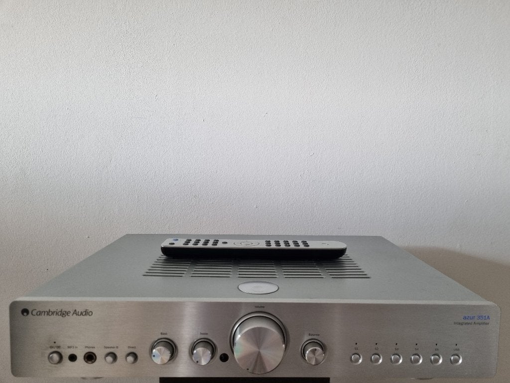 Cambridge Audio 351A stereo versterker, Gebruikt, 60 tot 120 watt, Stereo, Ophalen