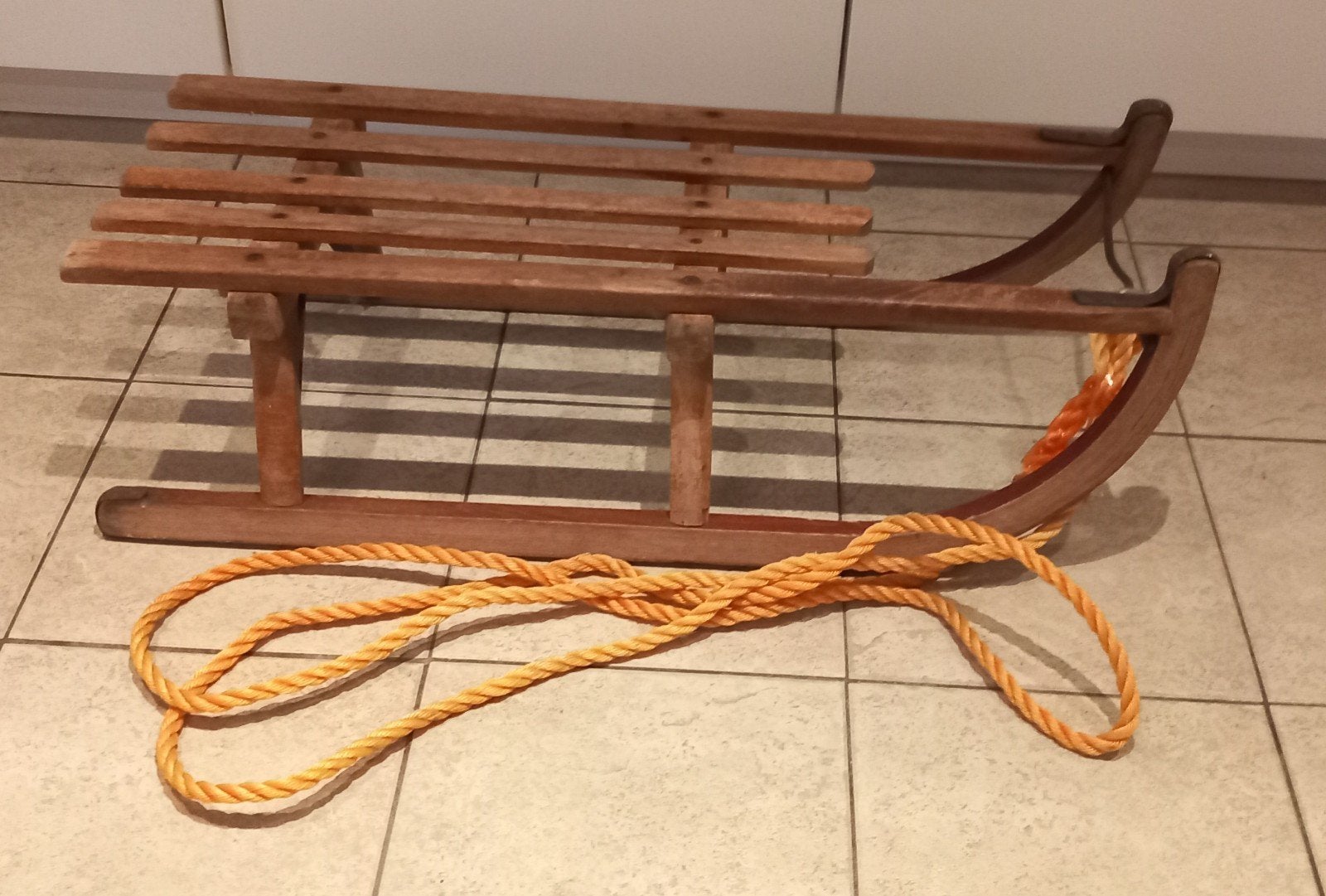 Houten ouderwetse slee, Kinderen en Baby's, Ophalen, Gebruikt