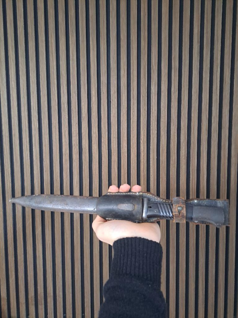 Prachtige duitse K98 bayonet ddl 1942, Ophalen, Overige soorten, Duitsland, Mes of Dolk