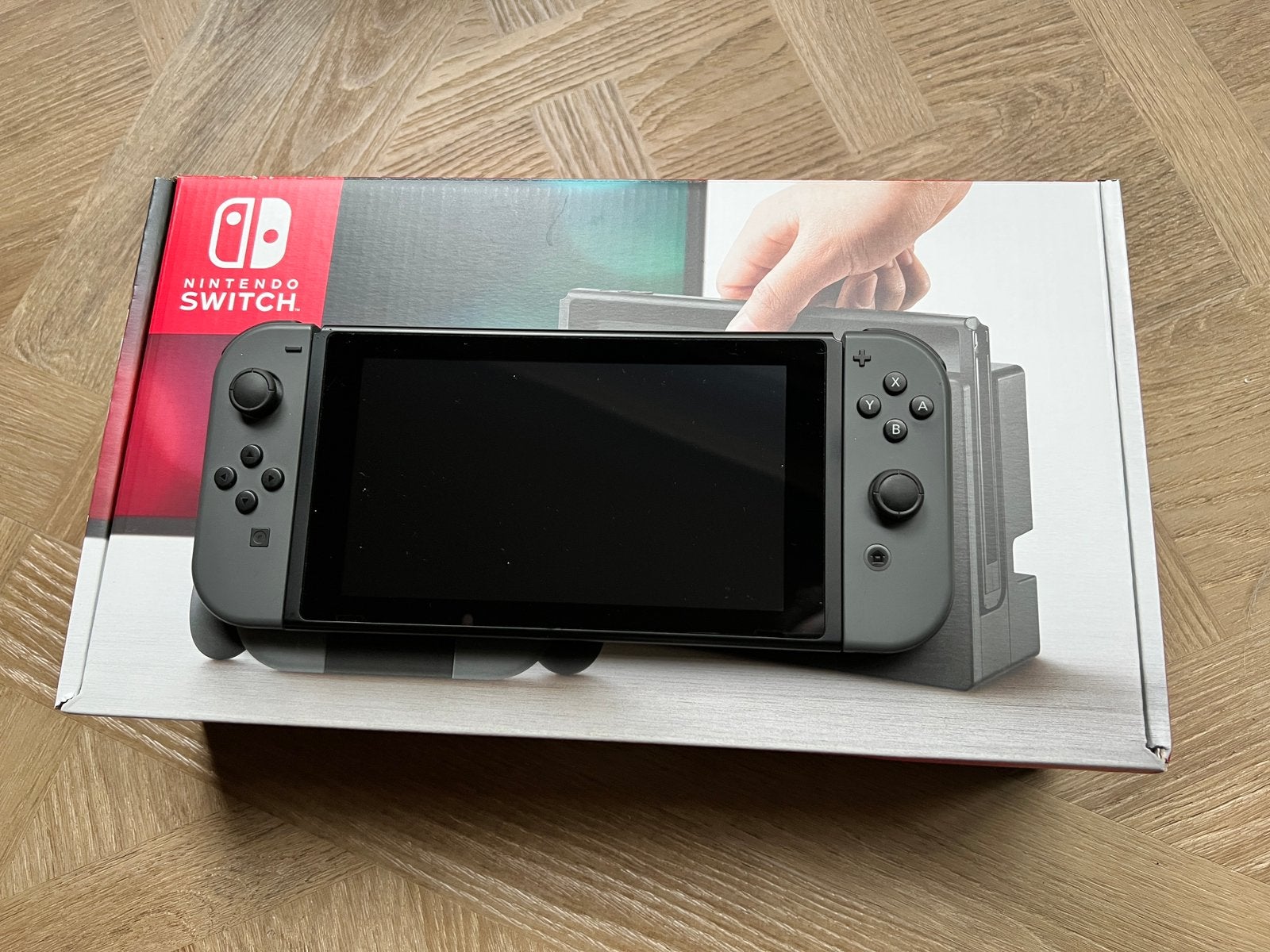 Nintendo Switch zwart grijs | met originele doos, Ophalen, Zo goed als nieuw, Met 1 controller, Switch Original