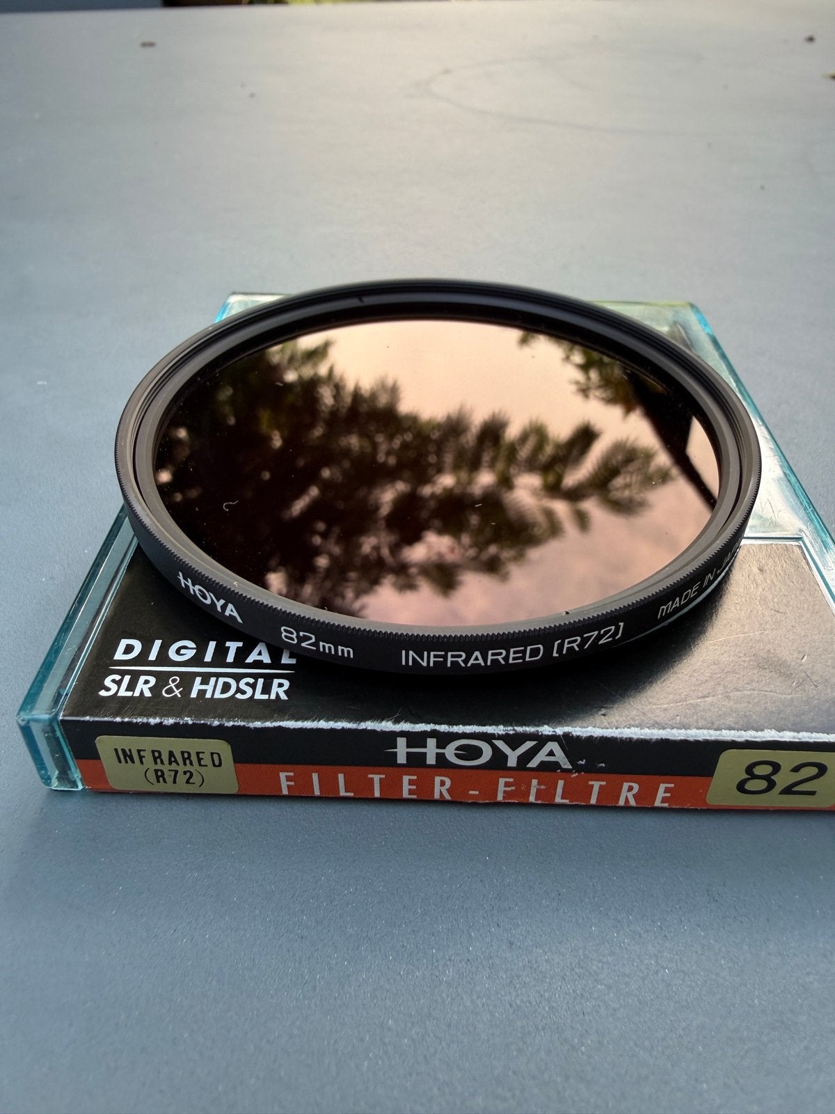 Hoya Infrarood (R72) filter 82mm voor DSLR & HDSLR, Ophalen of Verzenden, Zo goed als nieuw, 80 mm of meer, Effectfilter