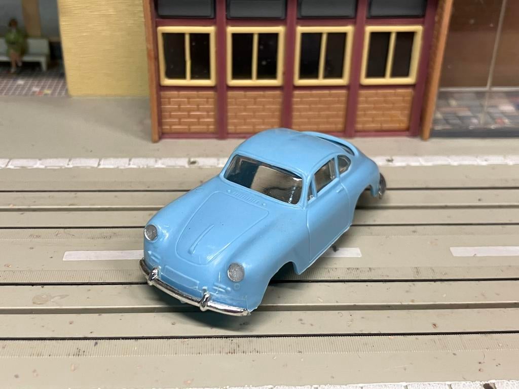 Faller AMS Porsche 356 blauw nieuwe kap, Ophalen of Verzenden, Zo goed als nieuw, Elektrisch, Overige merken
