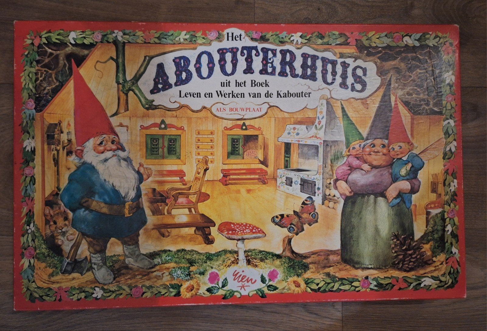 Het kabouterhuis bouwplaat Riet Poortvliet, Ophalen, Fantasie, Meerkleurig, Zo goed als nieuw