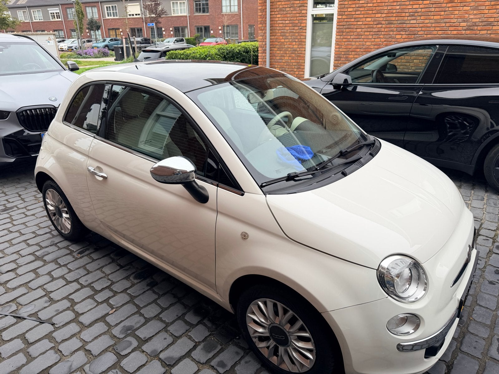 Fiat 500 1.2   2014 Wit, Auto's, Voorwielaandrijving, 1242 cc, 4 cilinders, 840 kg