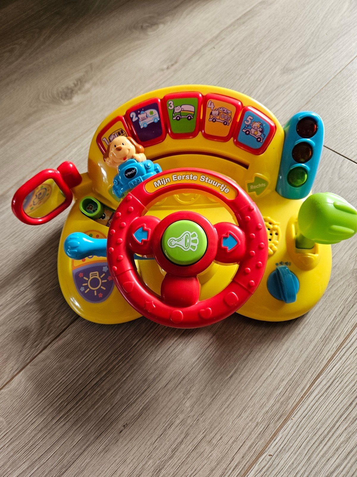 VTECH AUTOSTUURTJE, Ophalen, Zo goed als nieuw, 6 maanden tot 2 jaar