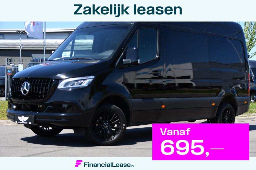 Mercedes-Benz Sprinter 319 1.9 CDI L2H2 RWD Black Edition Ca, Automaat, Gebruikt, Zwart, Mercedes-Benz