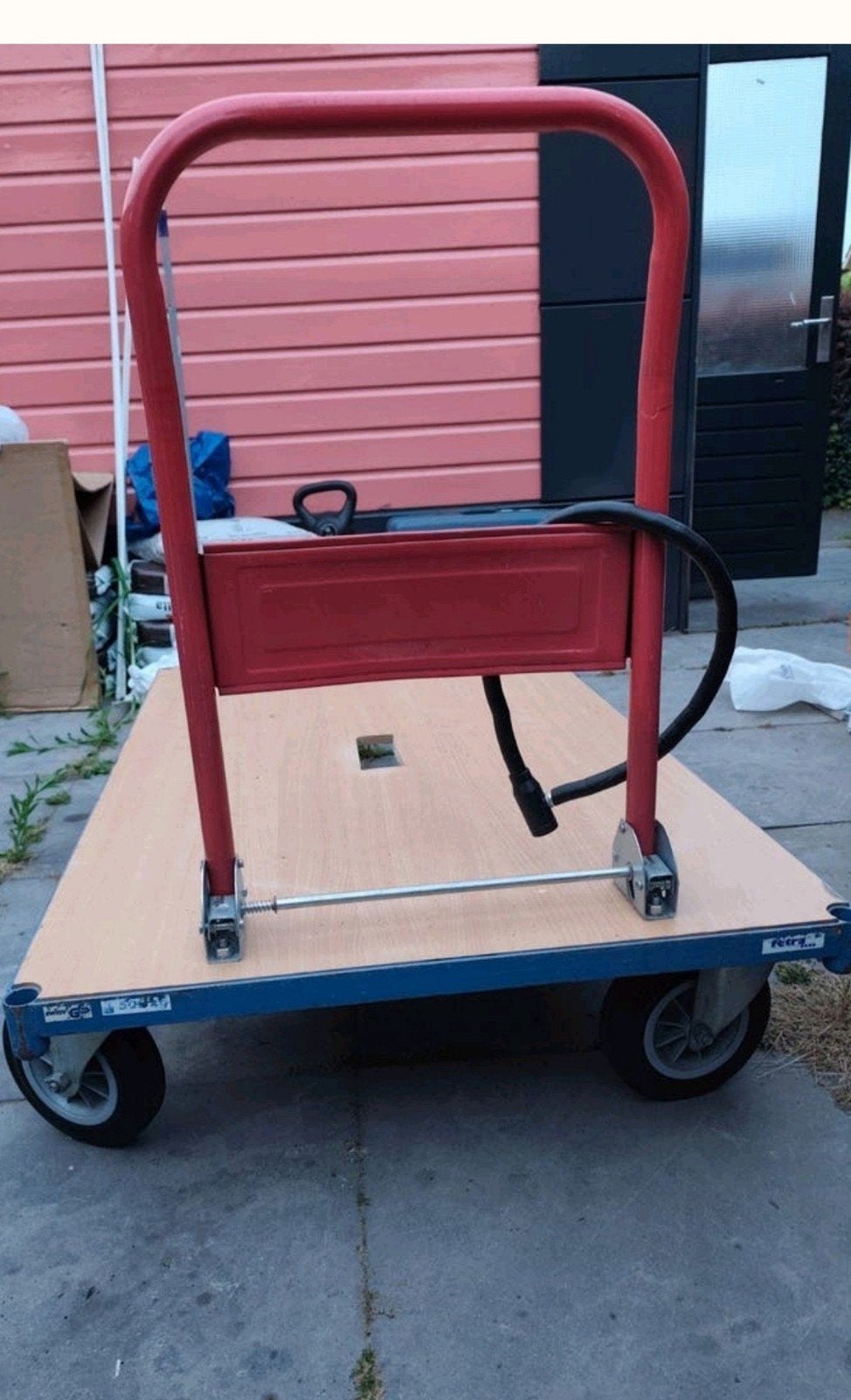 Handige Transportkar met Opklapbaar Handvat, 100 liter of meer, Ophalen of Verzenden, Transportkar