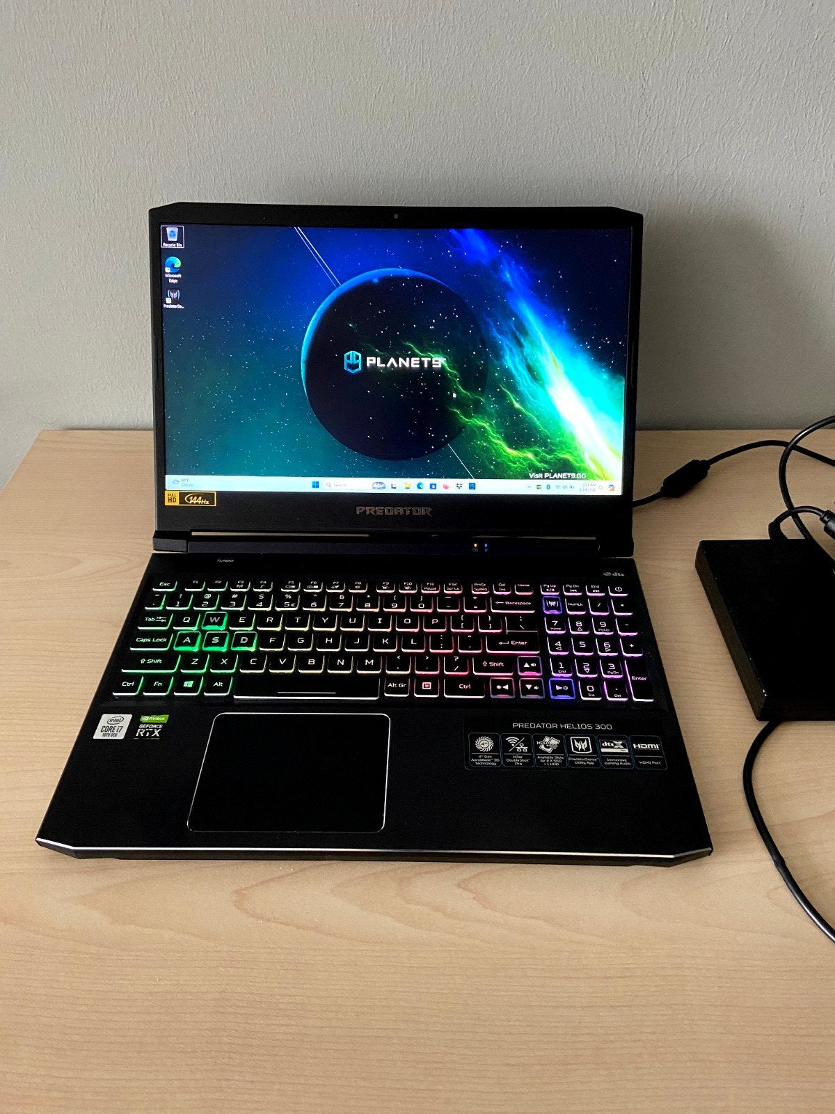 Acer Predator Helios 300 intel core i7 10750h RTX 2070 max-Q, Met videokaart, 1512 GB, Gaming, HDD
