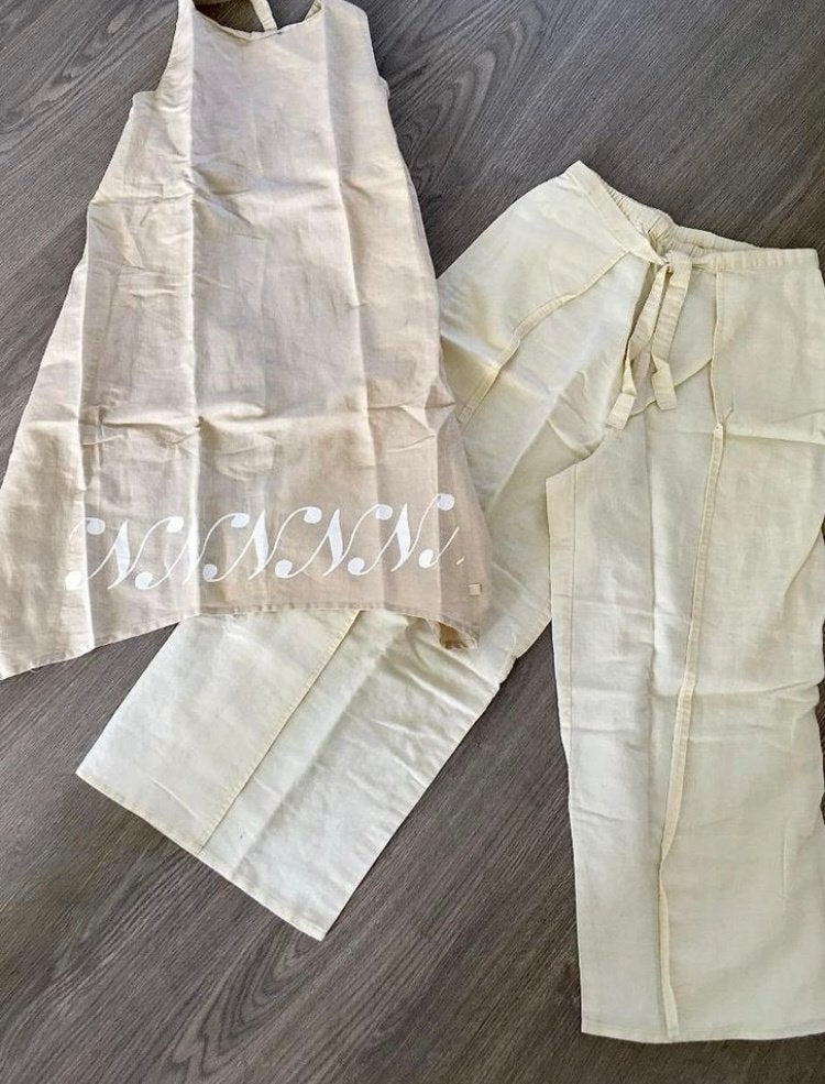 NO-NO Prachtig beige set ( broek / tuniek ), mt 164 170, Meisje, Ophalen of Verzenden, Setje, Nono