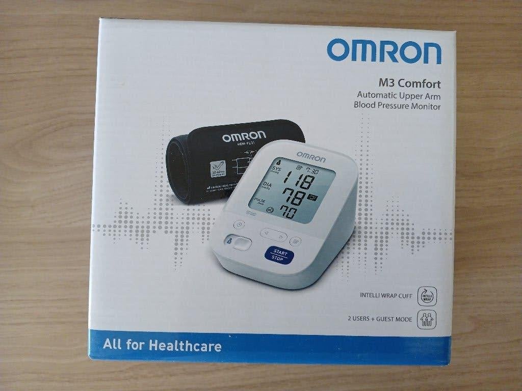 Omron M3 Comfort Bloeddrukmeter - Automatisch bovenarm, Ophalen of Verzenden, Zo goed als nieuw, Overige typen