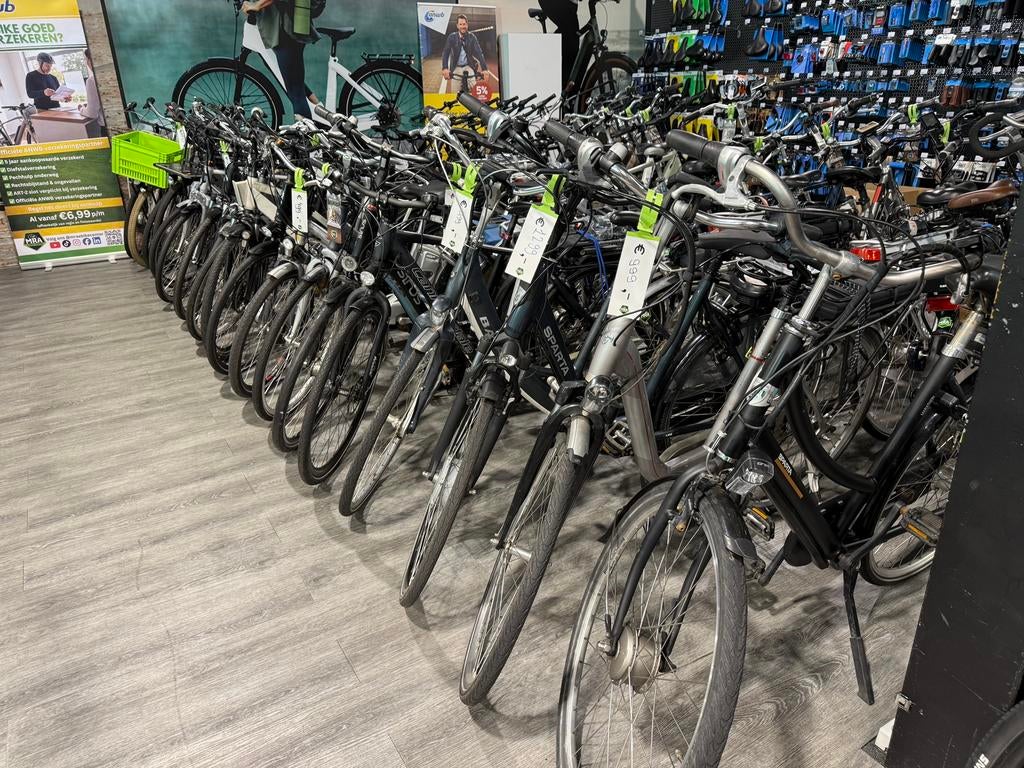 Groot Partij handel e-bikes mix van alle merken OP=OP, Ophalen, Gebruikt