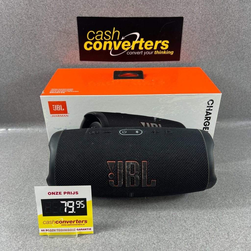 JBL Charge 5 | Draadloze speaker | zwart | in doos | 417604, Audio, Tv en Foto, Gebruikt, JBL, Ophalen of Verzenden, Center speaker
