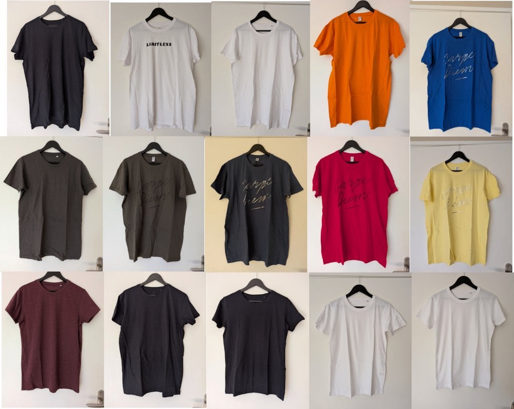 Partij T-shirts in meet XL dames, Overige kleuren, Maat 46/48 (XL) of groter, Ophalen of Verzenden, Zo goed als nieuw