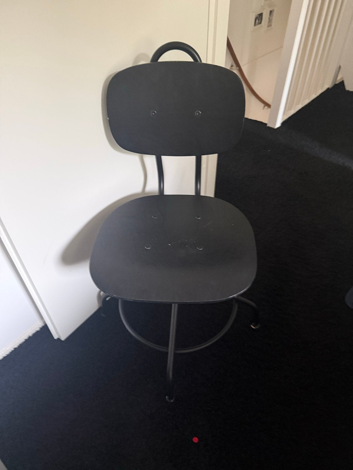 IKEA Kullaberg kruk/bureaustoel - Zwart, Ophalen, Gebruikt, Zwart, Metaal