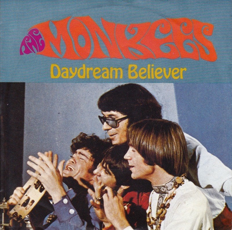 The Monkees - Daydream Believer (Single), Cd's en Dvd's, Vinyl Singles, Gebruikt, 7 inch, Pop, Overige typen
