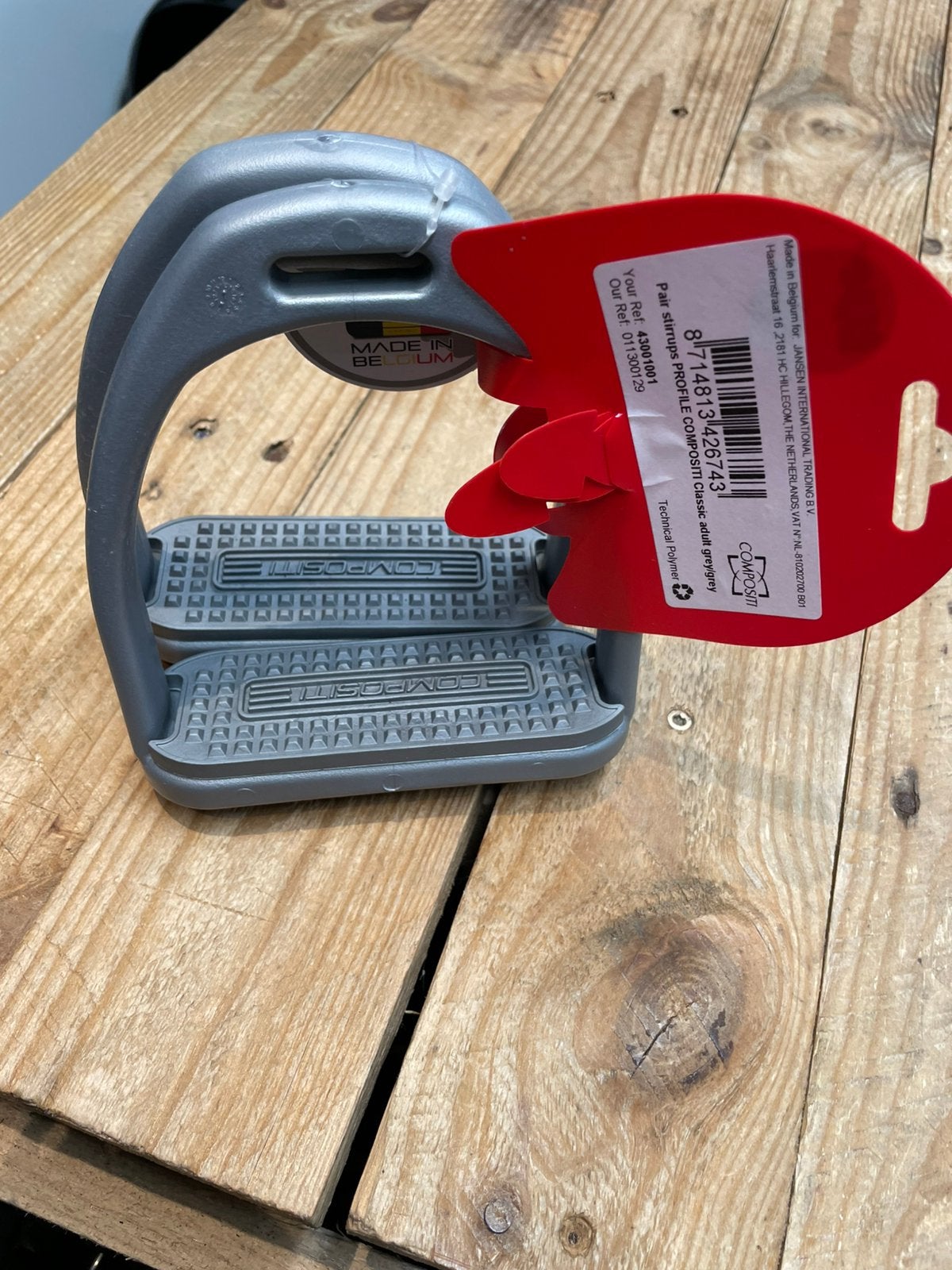 Harry’s horse beugels compositi classic adult grey nieuw, Dieren en Toebehoren, Paarden en Pony's | Hoofdstellen en Tuigage, Ophalen of Verzenden