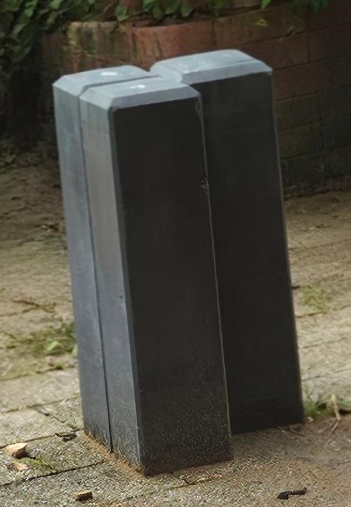 3 Betonpoeren 15x15x58cm met stelplaten, Ophalen, Nieuw, 250 mm of meer, Overige typen