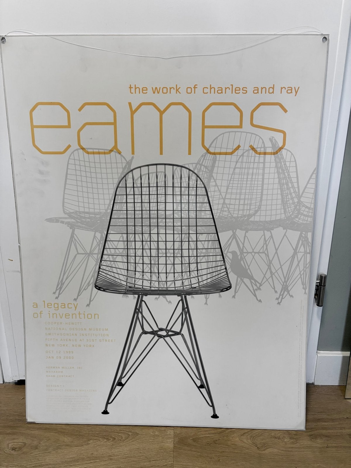 Charles en Ray Eames tentoonstellingsposter, Ophalen of Verzenden, Zo goed als nieuw, Overige onderwerpen
