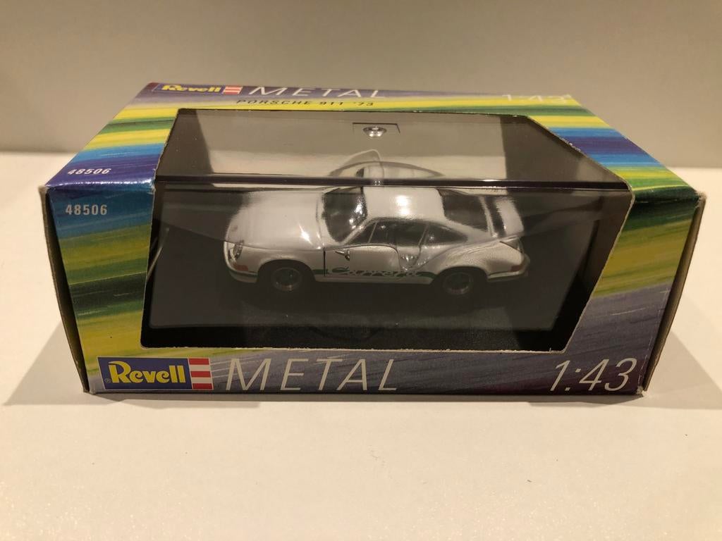 Porsche 911 Carrera RS 1973 1:43 Revell, Ophalen of Verzenden, Zo goed als nieuw, Auto