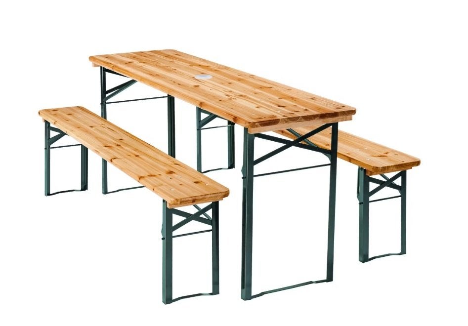 Stevige biertafels te huur - incl banken, Ophalen, Zo goed als nieuw, Overige