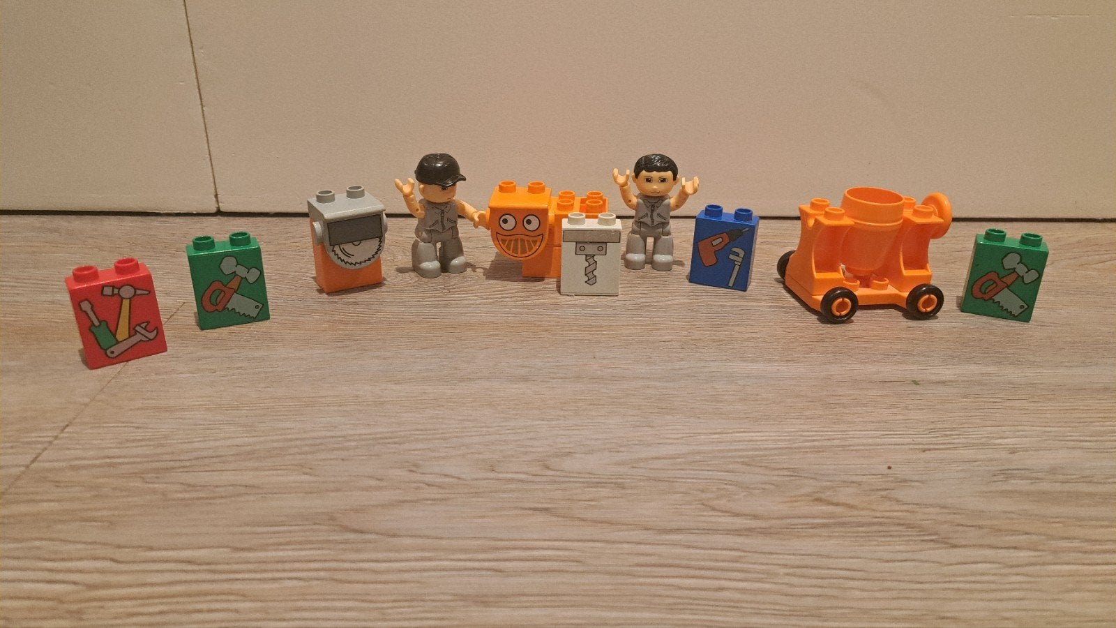 Duplo Bob de Bouwer set met figuren en accessoires, Gebruikt, Overige thema's, Ophalen of Verzenden, Inclusief minifiguren