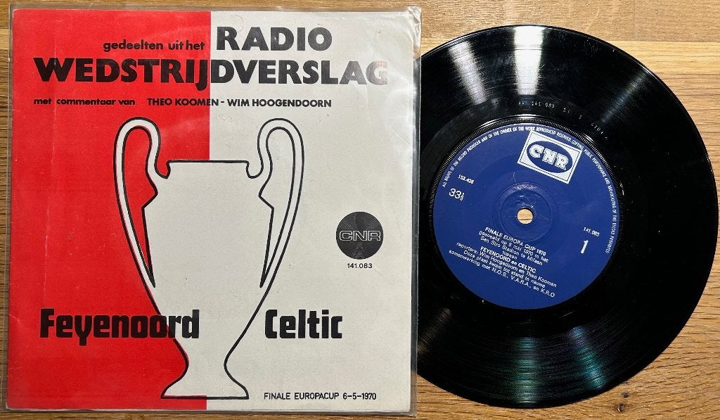 7# FEYENOORD - CELTIC  6-5-1970 (NMINT), Cd's en Dvd's, Ophalen of Verzenden, Zo goed als nieuw, 7 inch, Overige genres