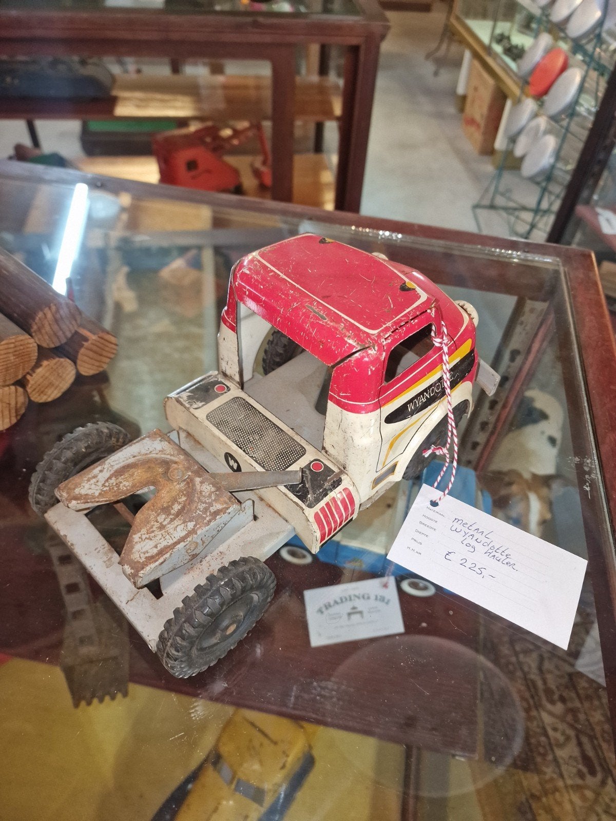 Metaal  wyandotte log hauler  usa, Ophalen