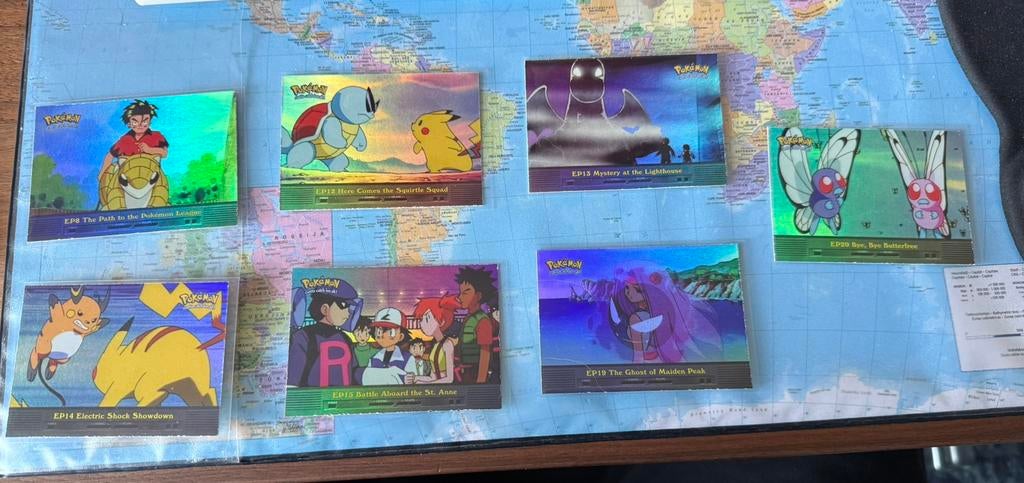 Complete first editon Topps Pokémon series 2 set, Ophalen of Verzenden, Zo goed als nieuw, Meerdere kaarten